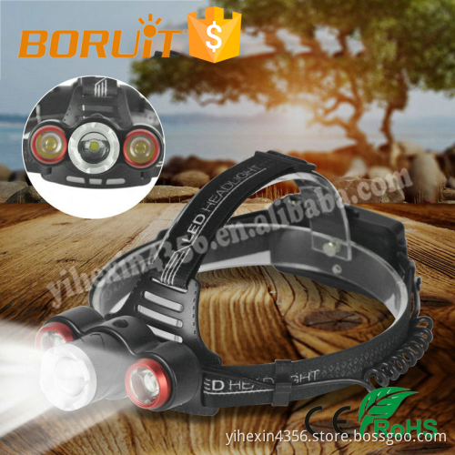 Boruit XML T6 High Power 10W Zoom Long Range Rechargeable LED Headlamp